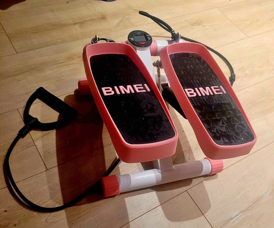 Pink stepper with built-in counter