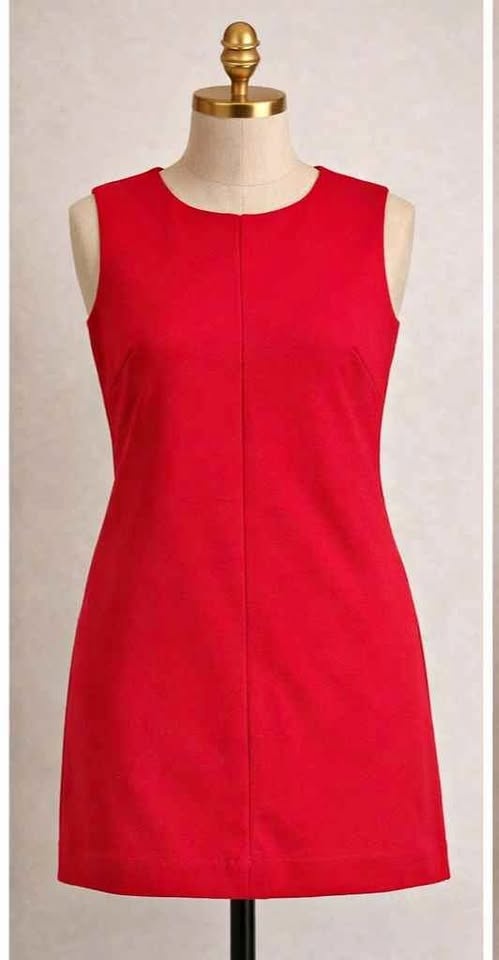 Uniqlo Red & Gray Sleeveless Dress - Size S