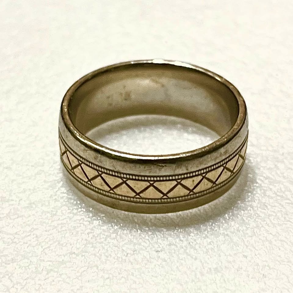 Men's 14K White and Yellow Gold Ring