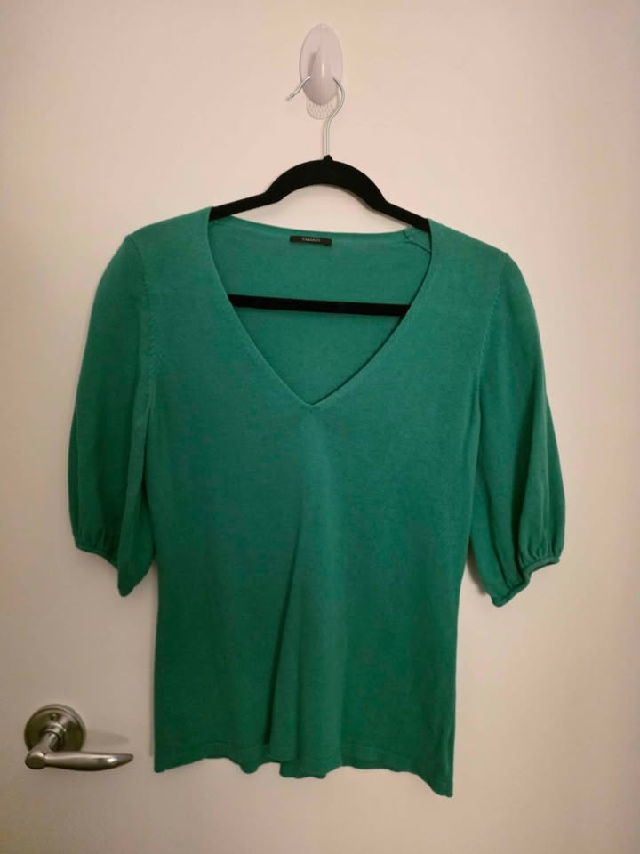 Tahari green top - S - photo 2