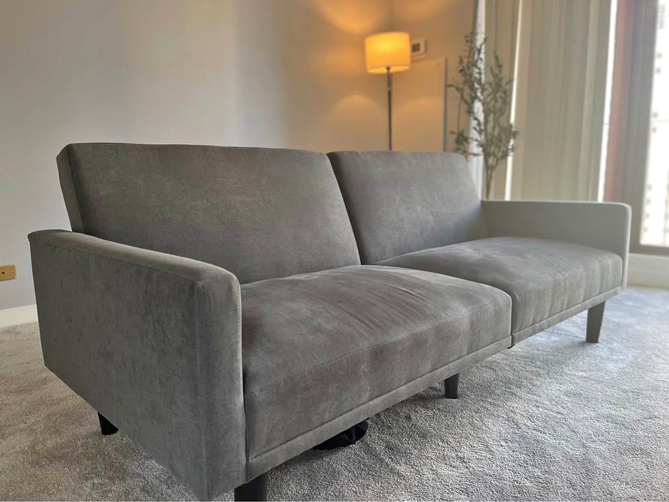 Futon Sofa – Dark Grey