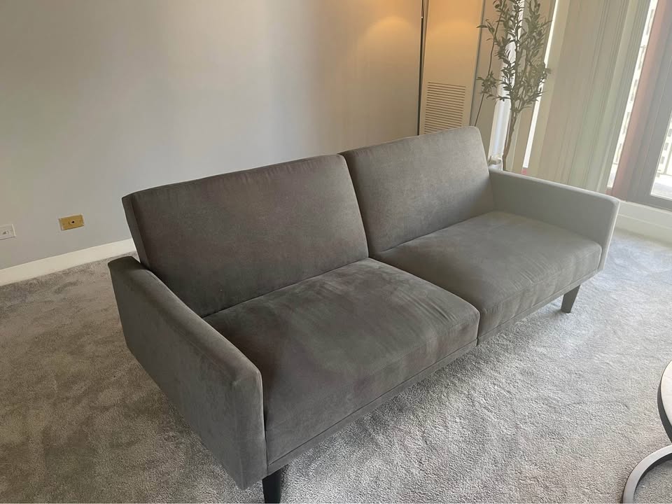 Futon Sofa – Dark Grey - photo 2