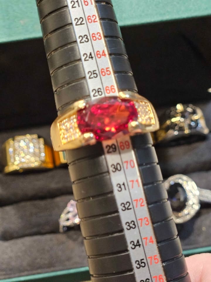 Mens Ruby Red Ring Size 12 to 8 Available! $100 - photo 3