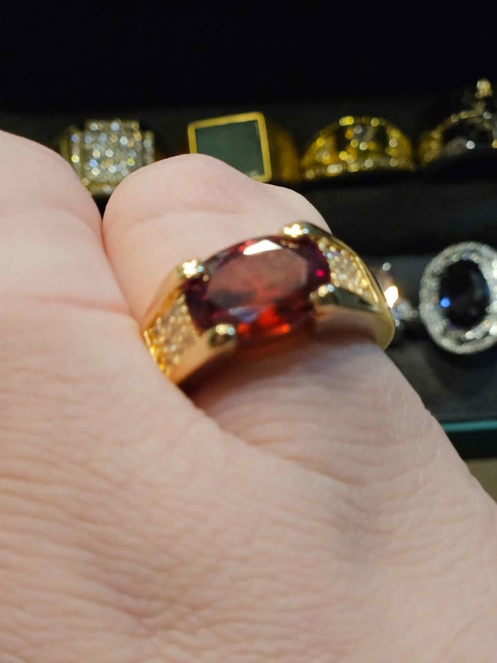 Mens Ruby Red Ring Size 12 to 8 Available! $100 - photo 5