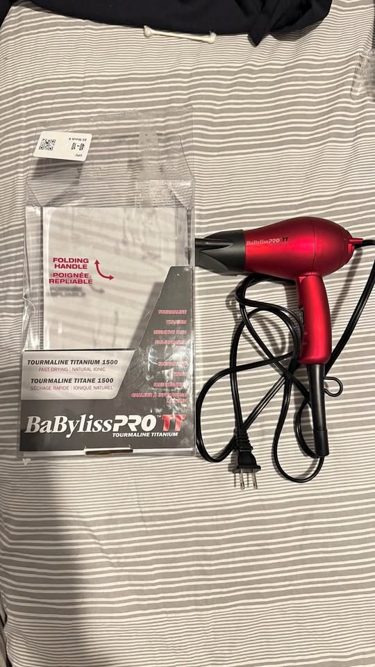 BaBylissPRO TT Tourmaline Titanium 1500 Hairdryer