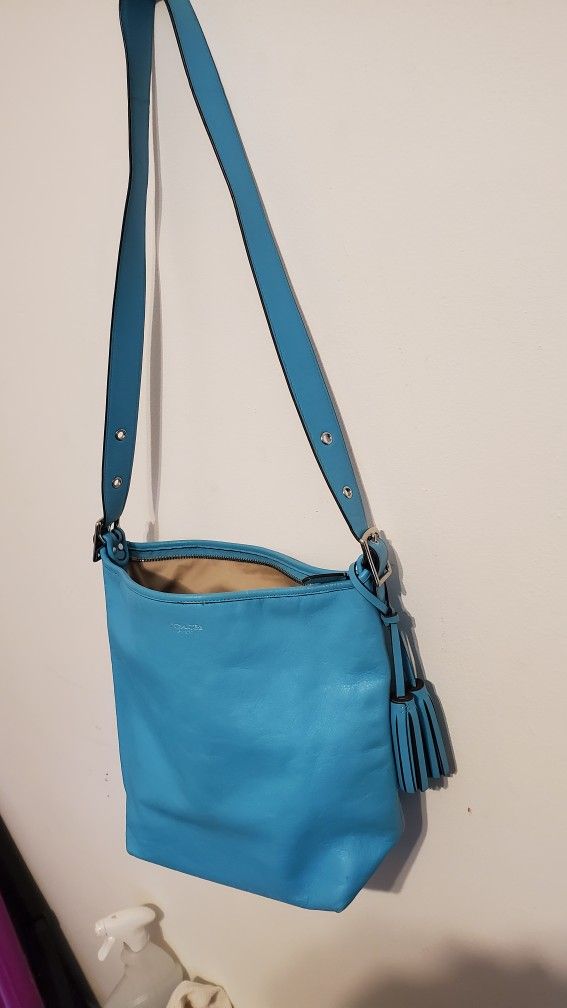 Coach Teal Leather Ergo 65 Shoulder Bag