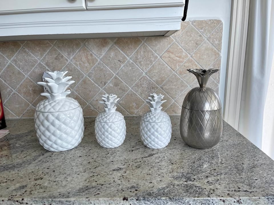 Decorative pineapple containers