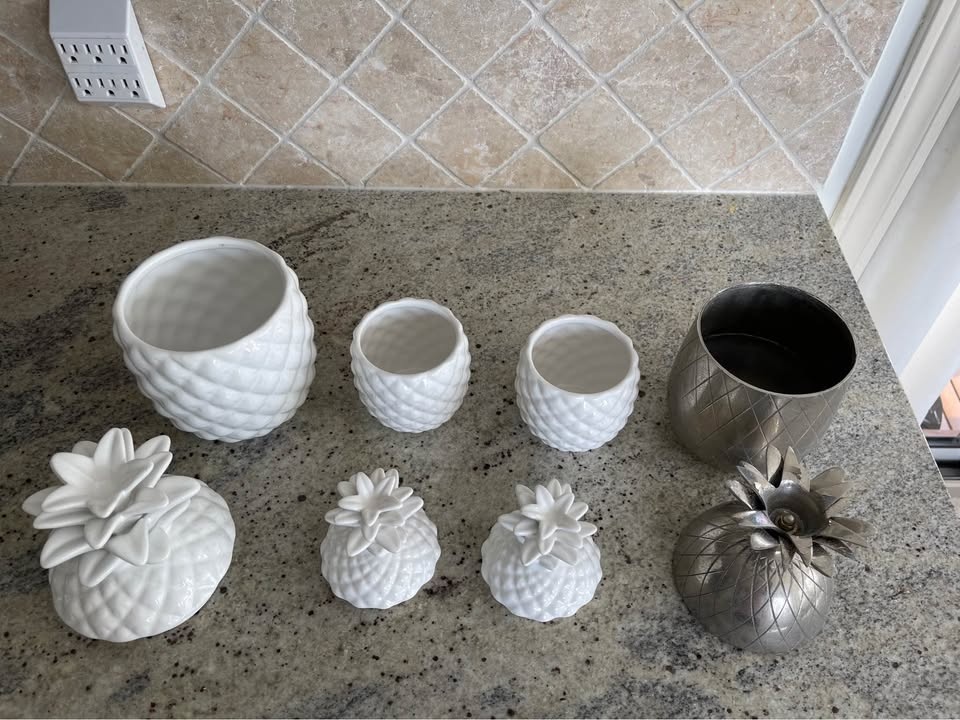 Decorative pineapple containers - photo 3