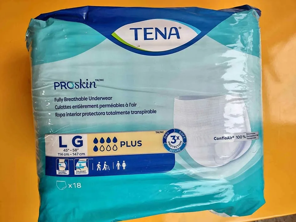 Tena Underwear Briefs Large (45-58") 18x Diapers thumbnail