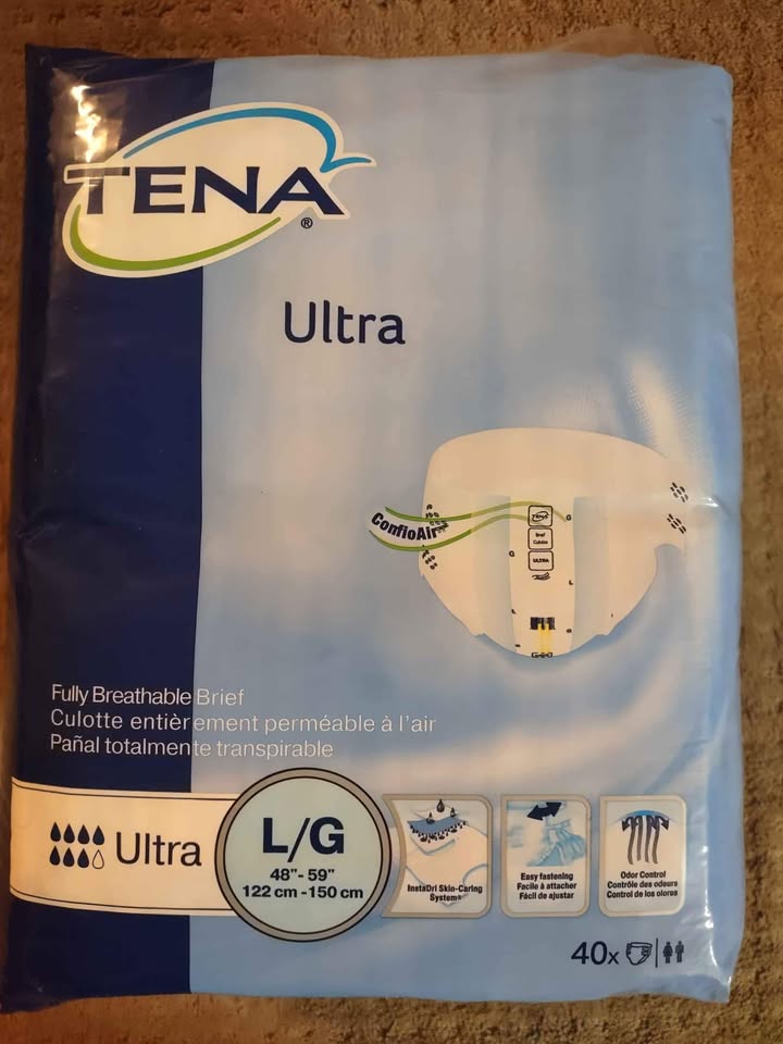 Adult briefs unisex large diapers (48"-59" 40x diapers) - photo 2