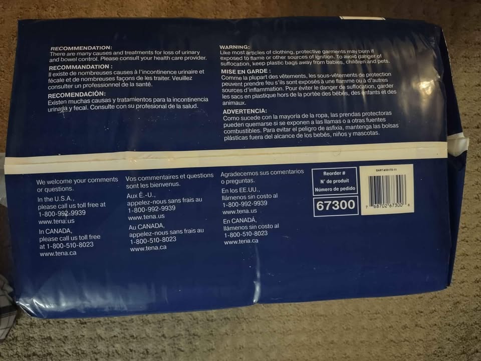 Adult briefs unisex large diapers (48"-59" 40x diapers) - photo 4