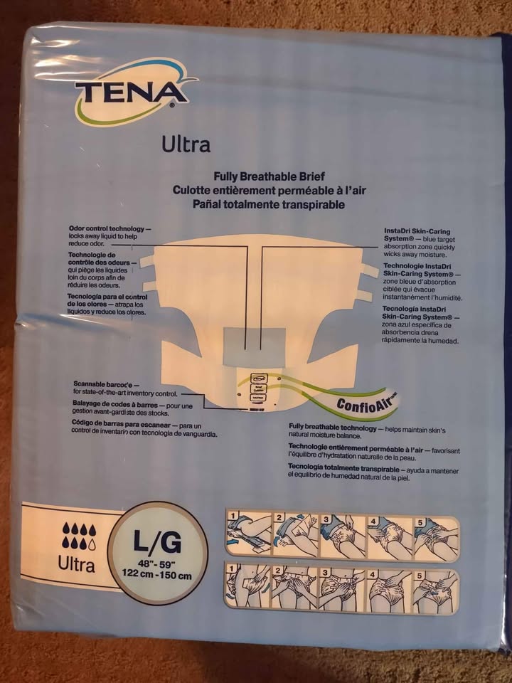 Adult briefs unisex large diapers (48"-59" 40x diapers) - photo 5