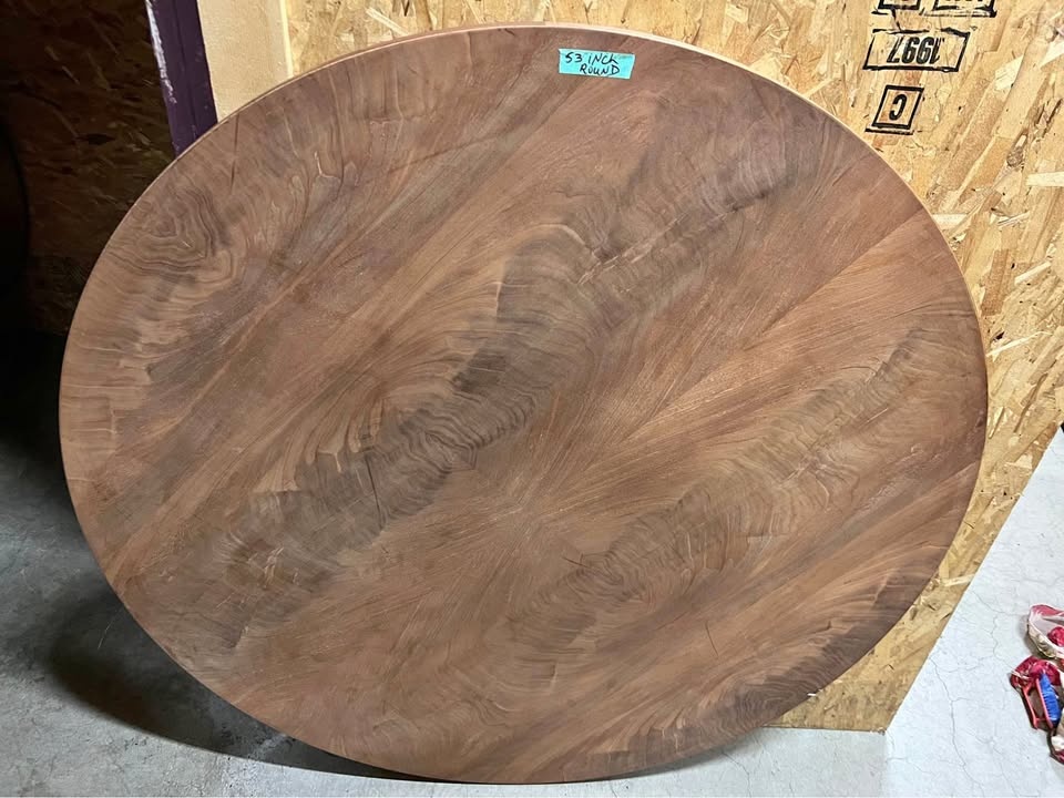 William Switzer Round Wood Dining Table Tops