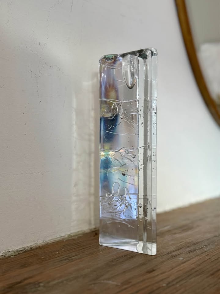 Iittala Arkipelago Tall Triangle Glass Candle Holder 8.5" - photo 2