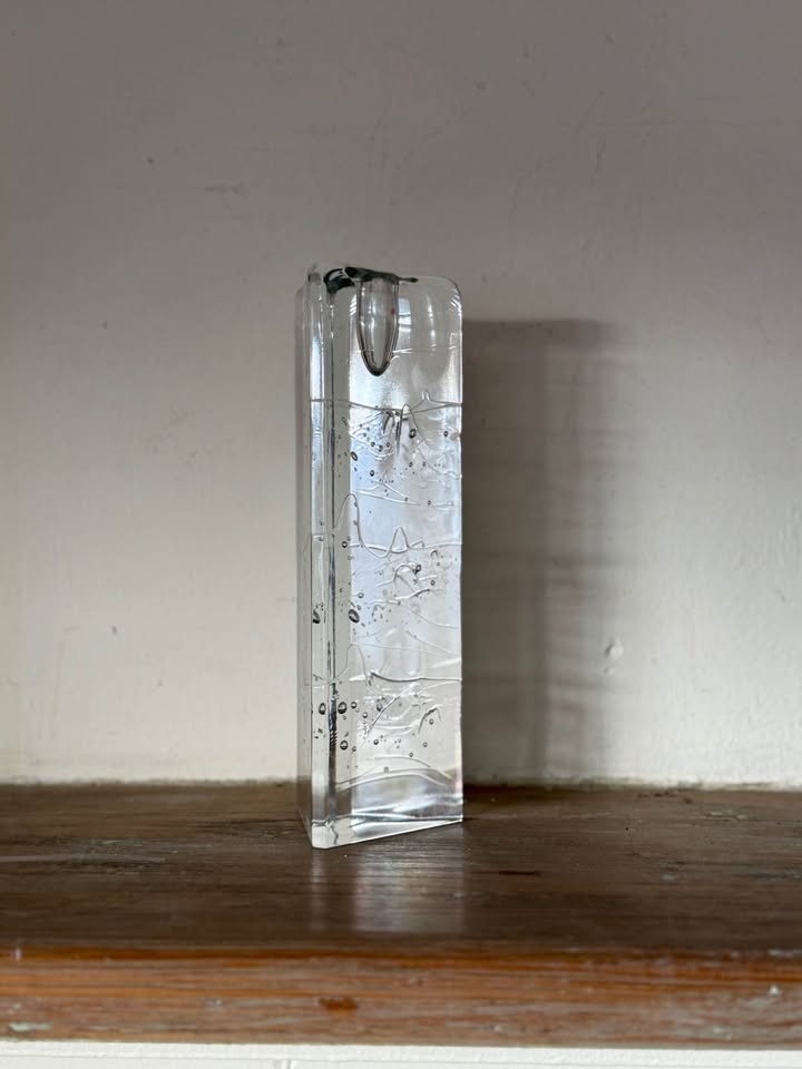 Iittala Arkipelago Tall Triangle Glass Candle Holder 8.5" - photo 4