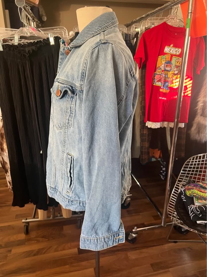 Streetwear Society Crop Jean Jacket - Women's L - photo 2