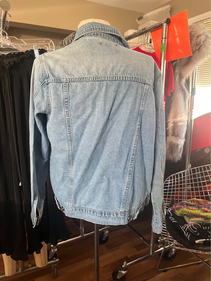 Streetwear Society Crop Jean Jacket - Women's L - photo 3