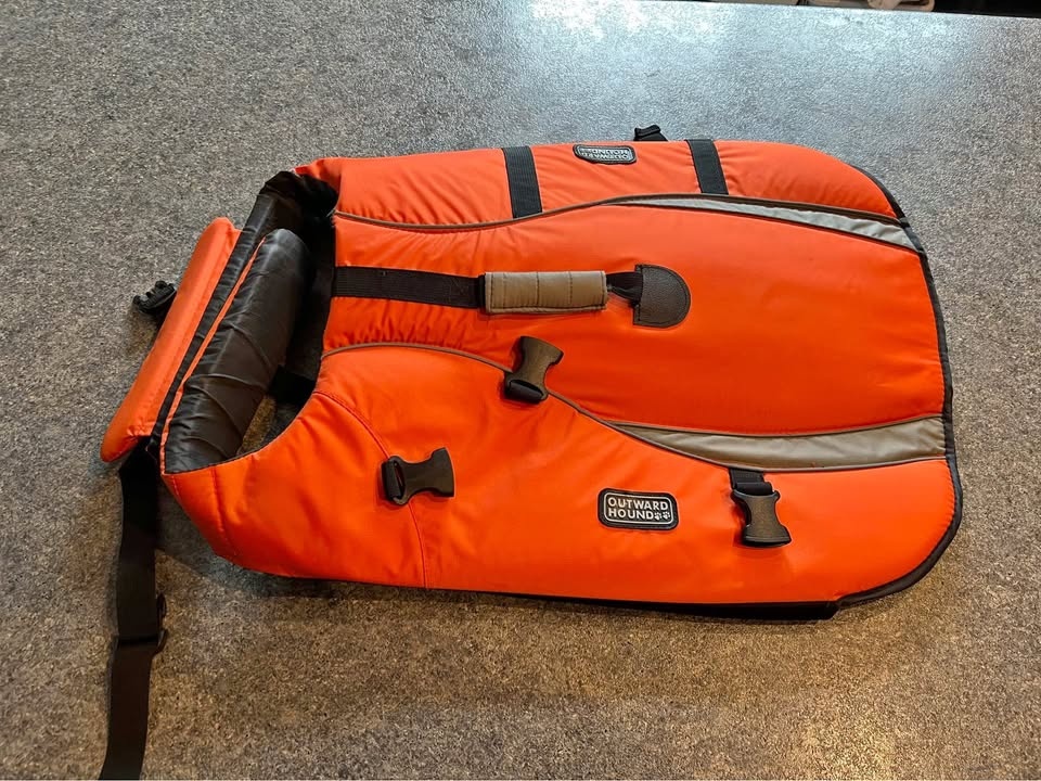 Outward Hound Granby Splash Orange Dog Life Vest - XL