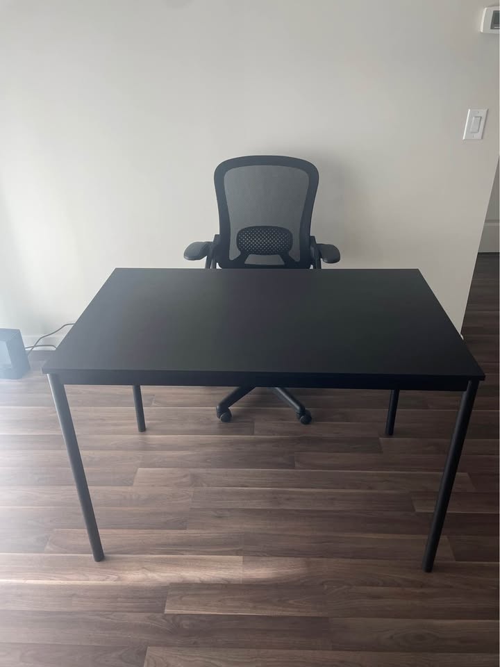 Modern Black Dining Table 43.5” x 26.5” for Only $40 - photo 2