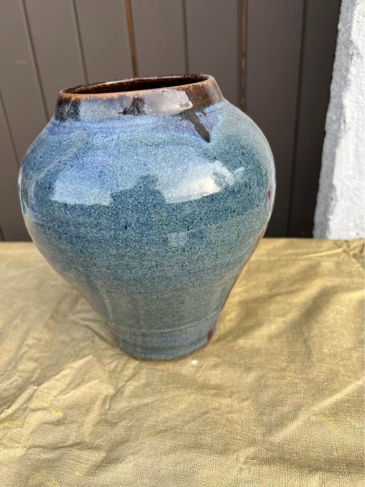 Studio Art Pottery Large Ceramic Vase 9.5" - photo 3