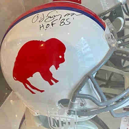 OJ Simpson Autographed Buffalo Bills Full Size Helmet (JSA COA)
