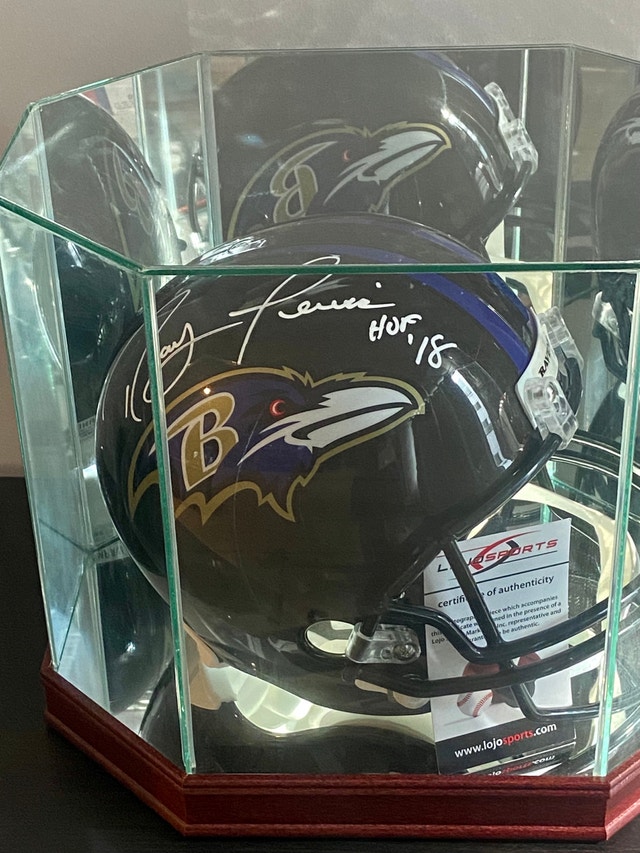 Ray Lewis Autographed Baltimore Ravens Full Size Football Helmet