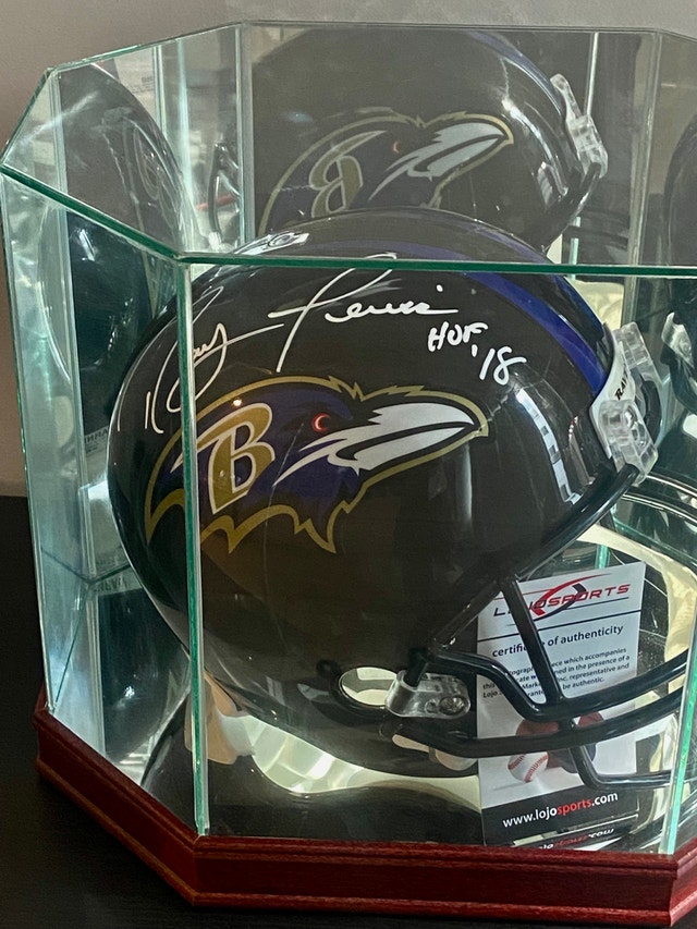 Ray Lewis Autographed Baltimore Ravens Full Size Football Helmet - photo 2