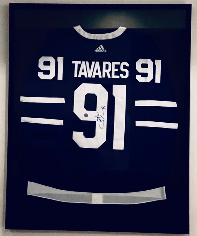 John Tavares Framed Autographed Jersey (A.J. Sports Hologram) - photo 2