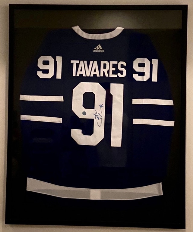 John Tavares Framed Autographed Jersey (A.J. Sports Hologram) - photo 4