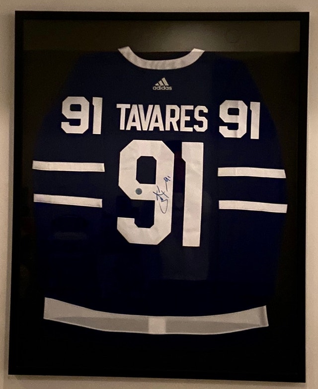 John Tavares Framed Autographed Jersey (A.J. Sports Hologram) - photo 5