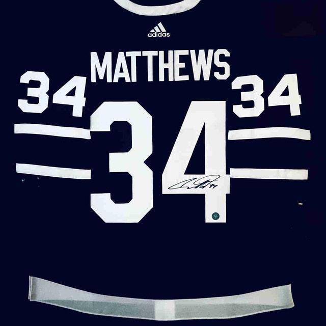 Auston Matthews Framed Autographed Jersey (A.J. Sports Hologram)