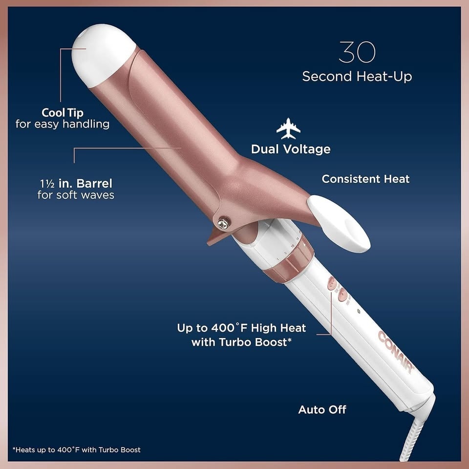 Conair Double Ceramic 1 1/2-Inch Curling Iron - photo 2