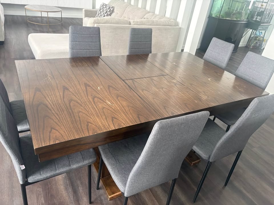 Wood dining table only - photo 5
