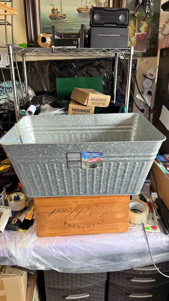 Better Homes & Gardens Galvanized Tub - Large
