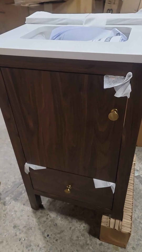 Rory 20" Walnut Bath Vanity - Assembled - photo 5