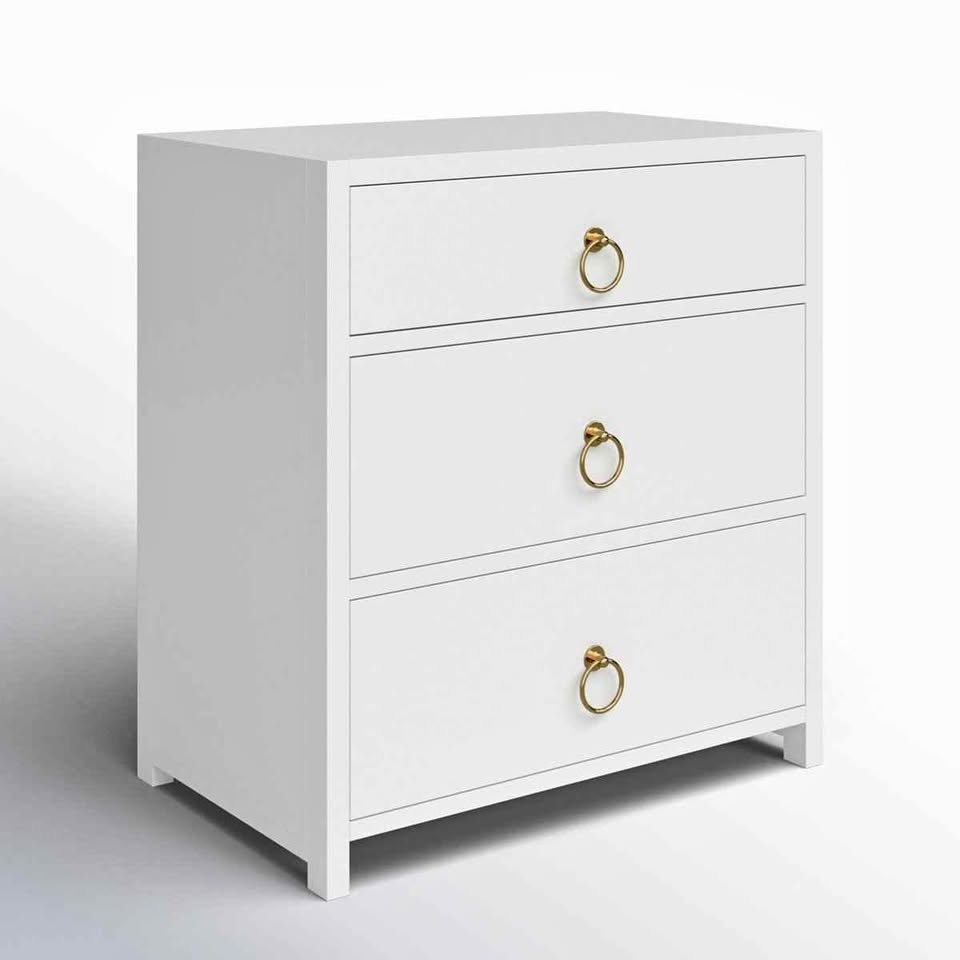 Elin 3-drawer bedside table