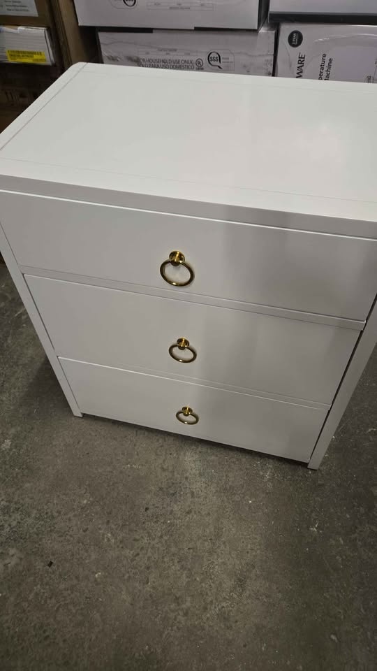 Elin 3-drawer bedside table - photo 4
