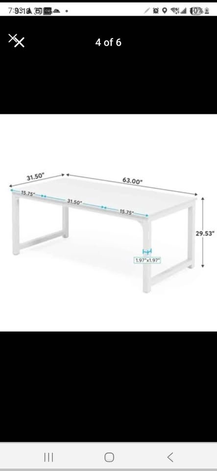 Barid White Desk - photo 5