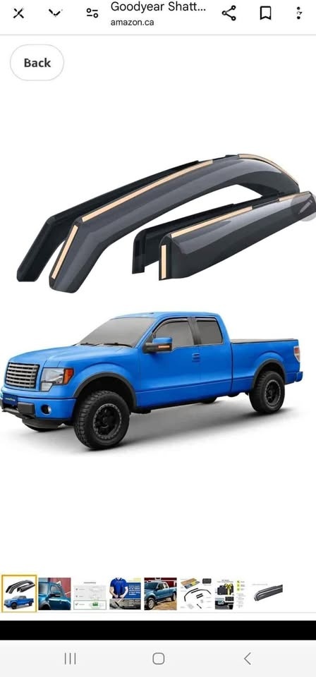 Goodyear Shatterproof Window Deflectors for Ford F-150 SuperCab