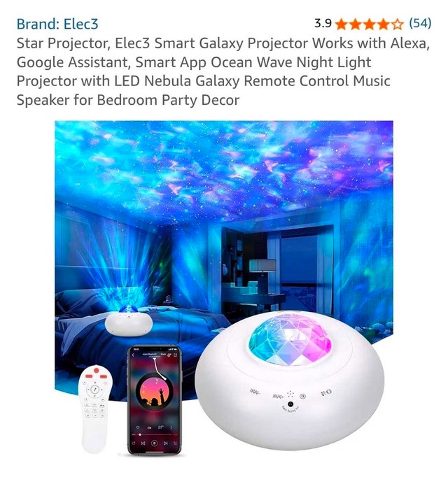 Elec3 Smart Galaxy Star Projector