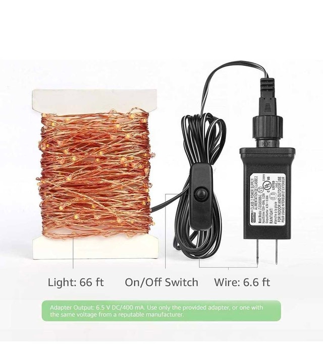 LE Fairy Lights Plug in, 20M 66ft - photo 5