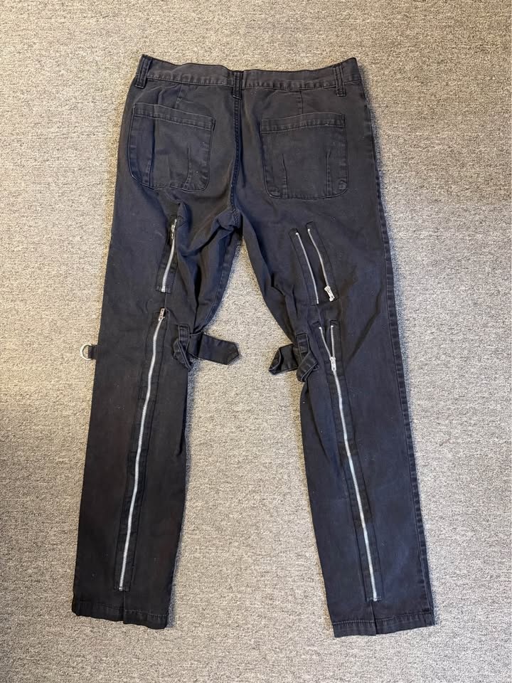 Tripp NYC Black Goth Rave Zipper Pants - photo 2