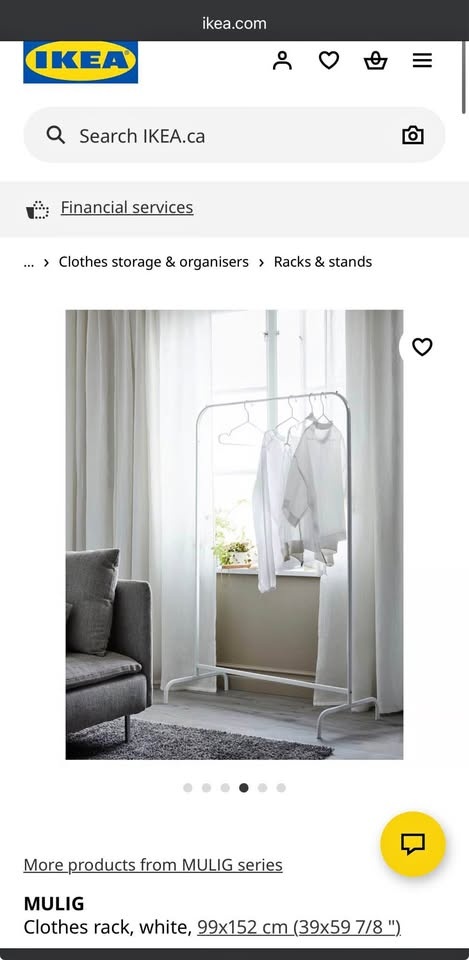 Ikea Clothes Rack (MULIG) - SET OF 2