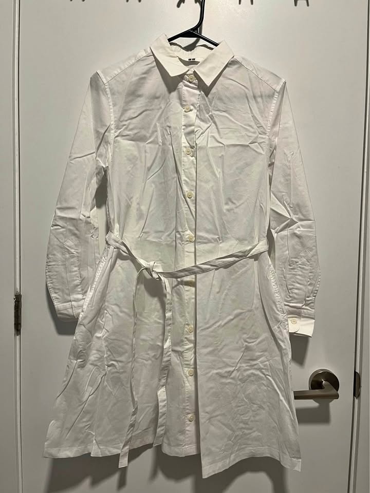 Uniqlo Shirt Dress Women XS