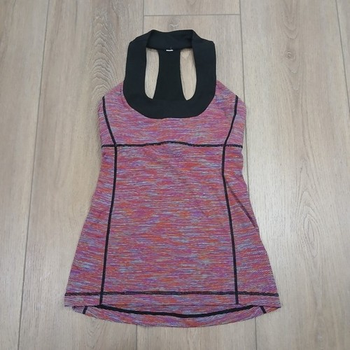 Lululemon Scoop Neck Tank Size 4 Wee Are From Space Black March