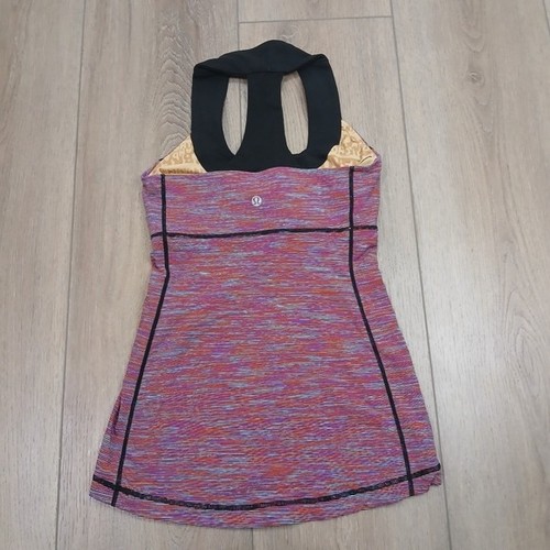 Lululemon Scoop Neck Tank Size 4 Wee Are From Space Black March - photo 2