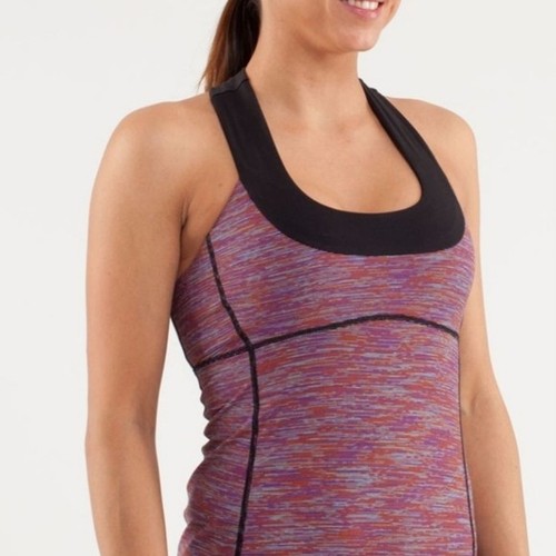 Lululemon Scoop Neck Tank Size 4 Wee Are From Space Black March - photo 3