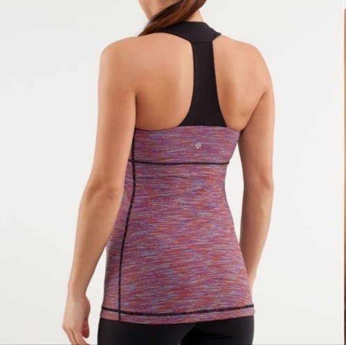 Lululemon Scoop Neck Tank Size 4 Wee Are From Space Black March - photo 5