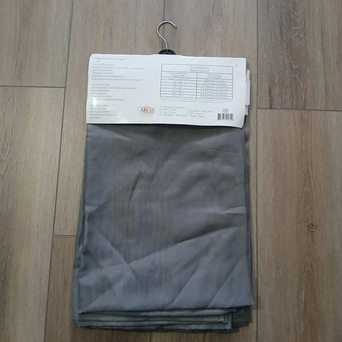 Casablanca Grey Sheer Curtains 55"x90" Set of 2 Panels - photo 3