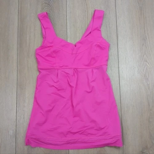 Lululemon Cinch Hem Tank - Size 4 - Hot Pink